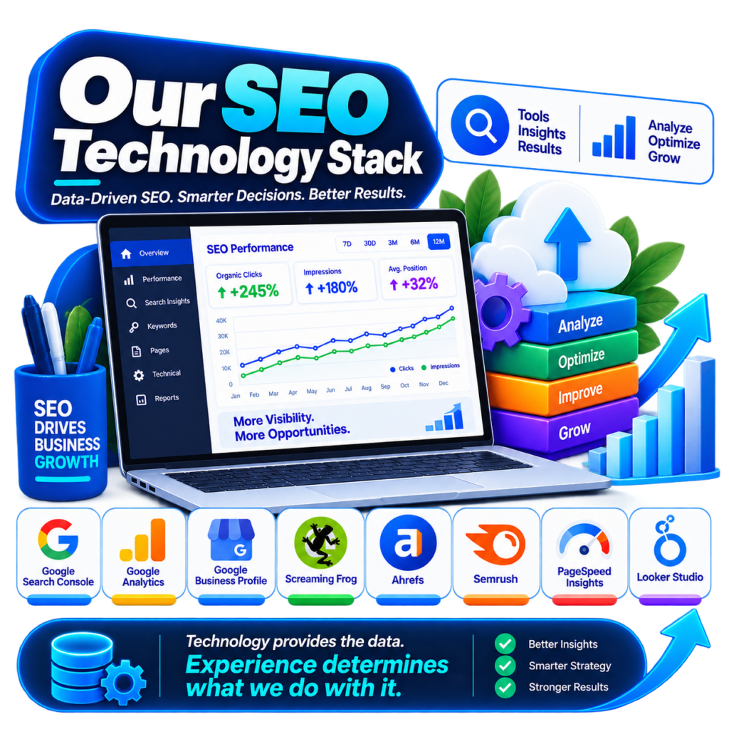 SEO Technology Stack Infographic