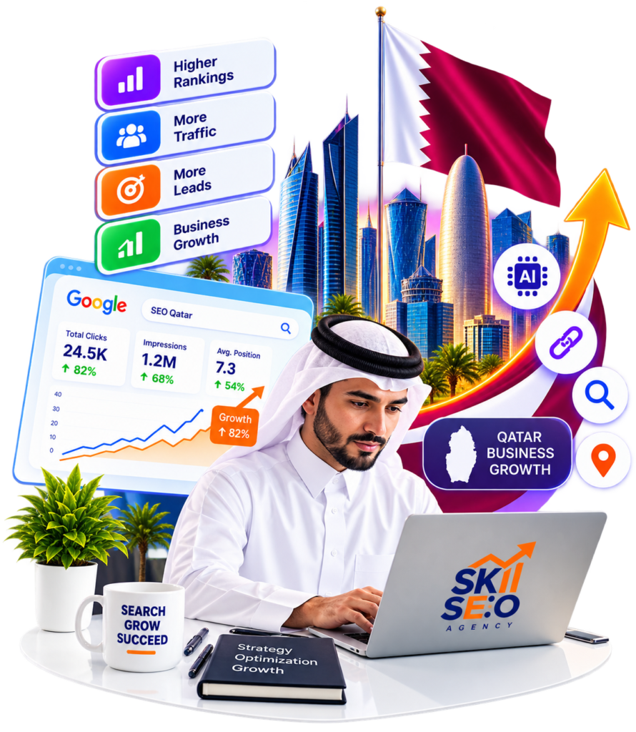 Qatar SEO Growth Marketing Collage